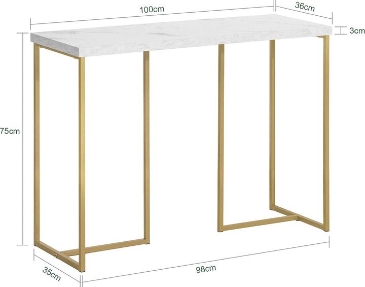 Produktbild SoBuy Konsolentisch (100 x 39 x 75 cm)