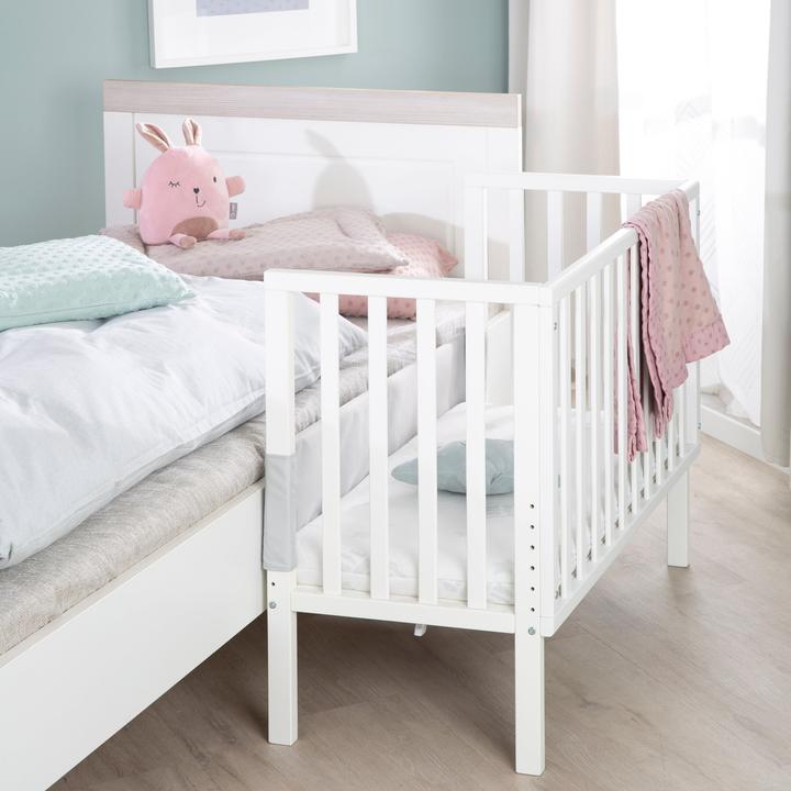 Image du produit Roba Lit d'appoint 2en1 avec barrière + matelas