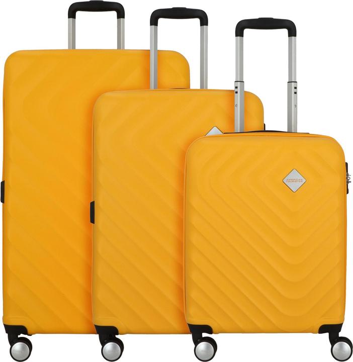 Actual product image American Tourister Summer Square 4-wheel suitcase set 3-piece with stretch fold (209 l, XL (from 140l))