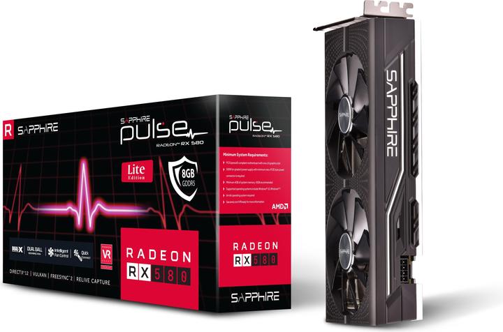 Produktbild Sapphire Pulse Radeon RX 580 OC Lite (8 GB)