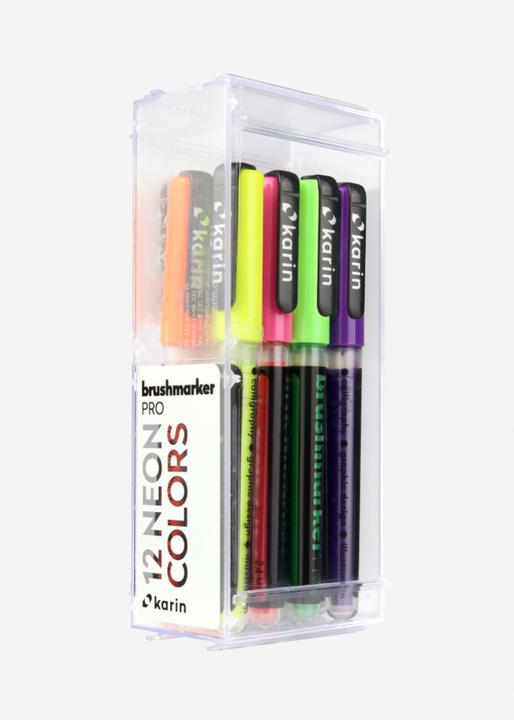 Produktbild Karin Brush Marker Pro (Mehrfarbig, Neonorange, 12 x)