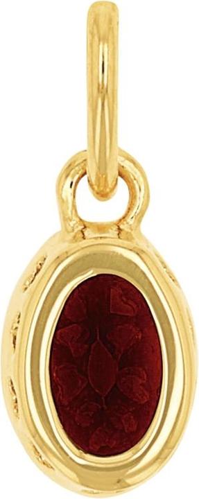 Actual product image Amor Cupid pendant for ladies, 925 Sterling silver, gemstone synth. (Silver 925)