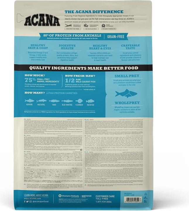 Produktbild Acana Pacifica Cat dry cat food 1.8kg (Adult, 1 Stk., 1800 g)