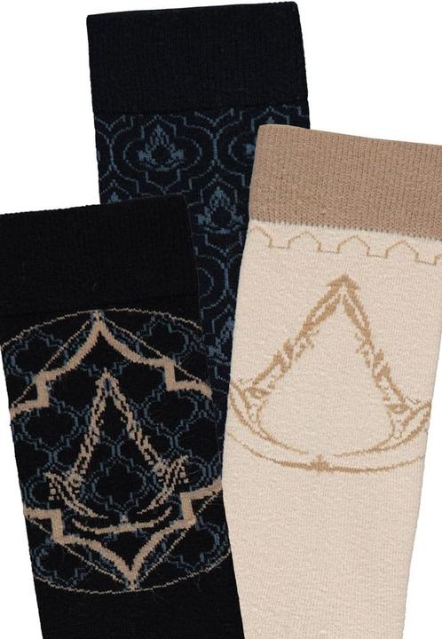 Produktbild Difuzed Assassin's Creed pack 3 paires de chaussettes Logos 39-42 (3er Pack, 39 - 42)
