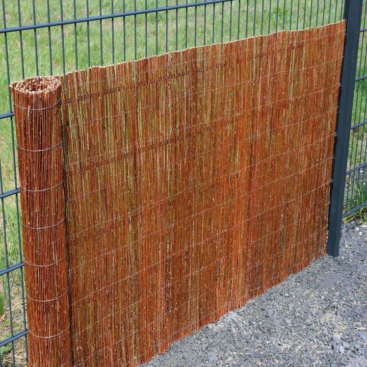 Immagine prodotto Aquagart Weidenmatte 50m x 100 cm I Sichtschutzmatte aus Weiden Natürlicher Sichtschutz für Garten