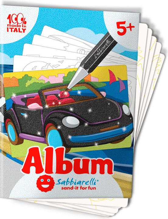 Produktbild Sabbiarelli Sand-it for Fun Album Cars, 5 Motive (15 x 20 cm)