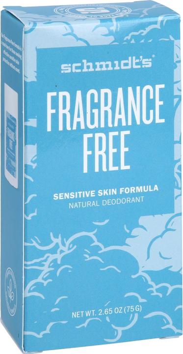 Actual product image Schmidt's Deodorant Stick FRAGRANCE FREE (Stick)