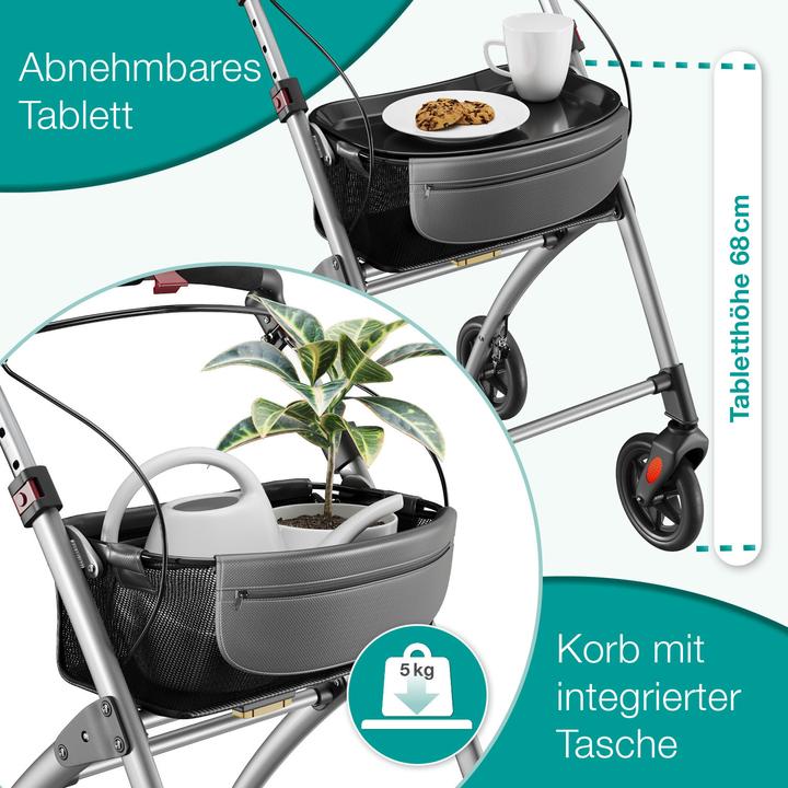 Image du produit Aktivshop Wohnungsrollator, Rollator schmal für die Wohnung, extra schmal, Innenrollator