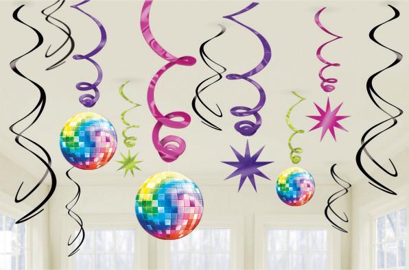 Productafbeelding Amscan Decoratieve spiralen Disco Fever jaren 70