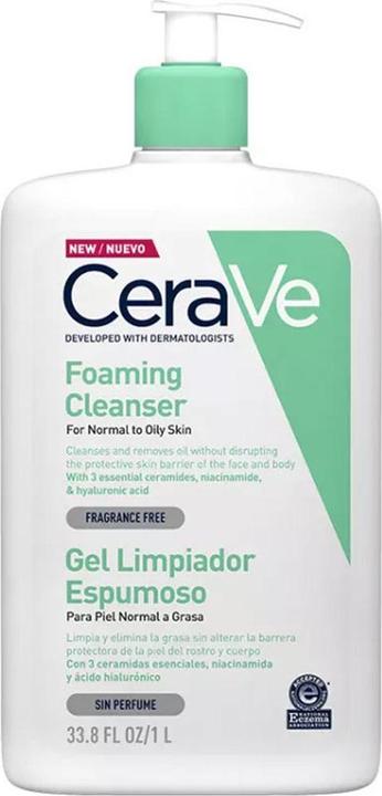 CeraVe Facial Cleanser (Gel, 1000 ml)