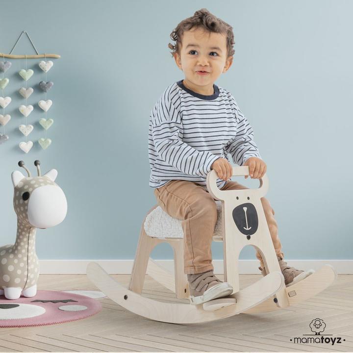 Actual product image MamaToyz Rocking Animal Pony Bear Nature