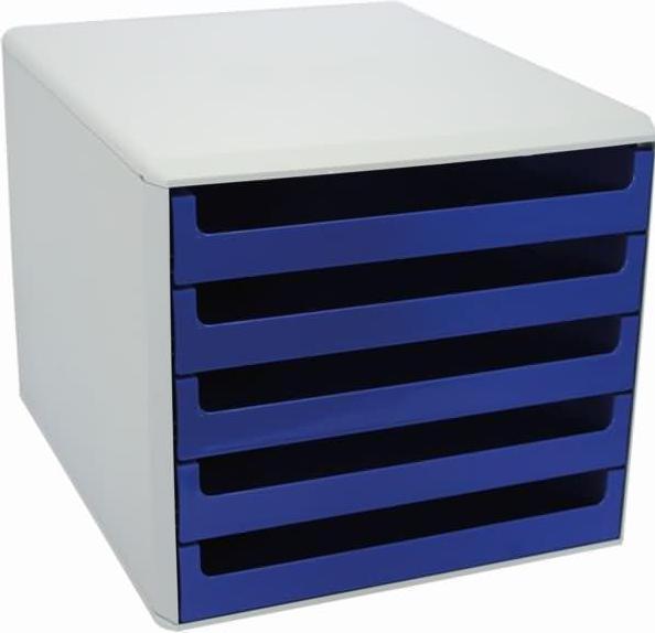 Metzger&Mendle M&M Schubladenbox blau DIN A4 mit 5 Schubladen (A4)