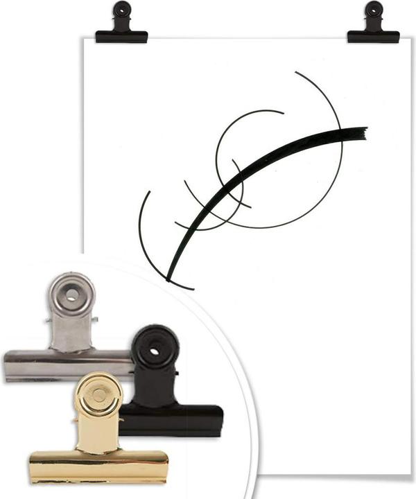 Actual product image Trenddeko Kandinsky - Curve to the point (50 x 60 cm)