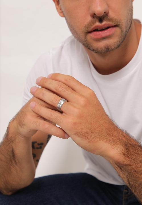 Actual product image Kuzzoi Band Ring, Ring Set (58, 925 Silver)
