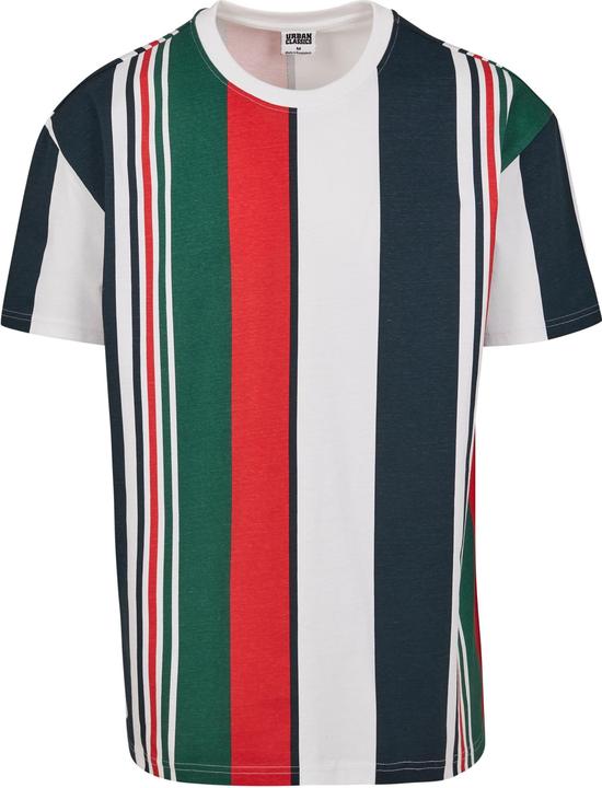 Actual product image Urban Classics Heavy Oversized Big AOP Stripe Tee (S)