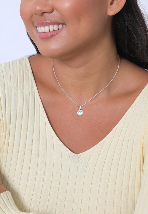Image du produit Elli Chaîne en cristal (Argent sterling 925, Cristal de verre, 45 cm)