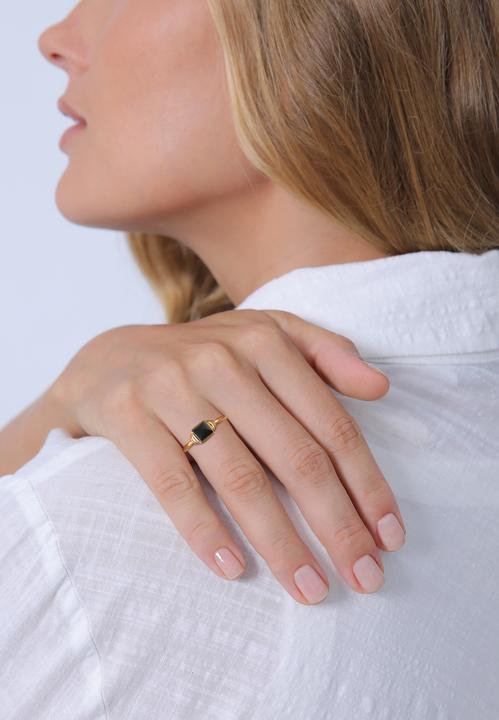 Produktbild Elli Edelstein Ring, Viereck (54, 925 Silber)