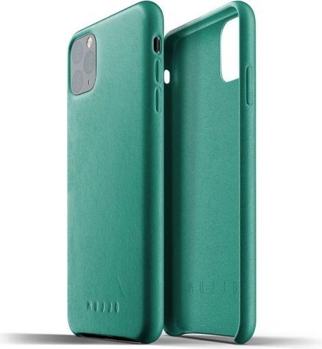 Actual product image Mujjo Full Leather Case - Leather case for iPhone 11 Pro Max (green) (Apple iPhone 11 Pro Max)