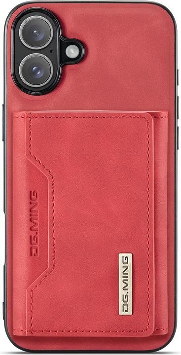 Actual product image Dg.Ming iPhone 13 - Etui, Leder-Optik, Kartenfach & Magnetverschluss, Rot (Apple iPhone 13)