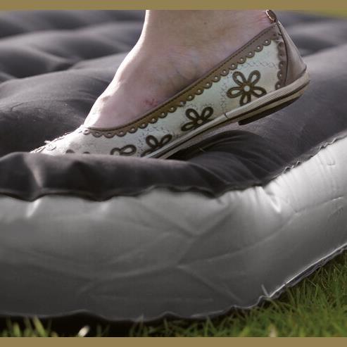 Actual product image Outwell Excellent Single Sleeping Mat, Flock, Black and Grey