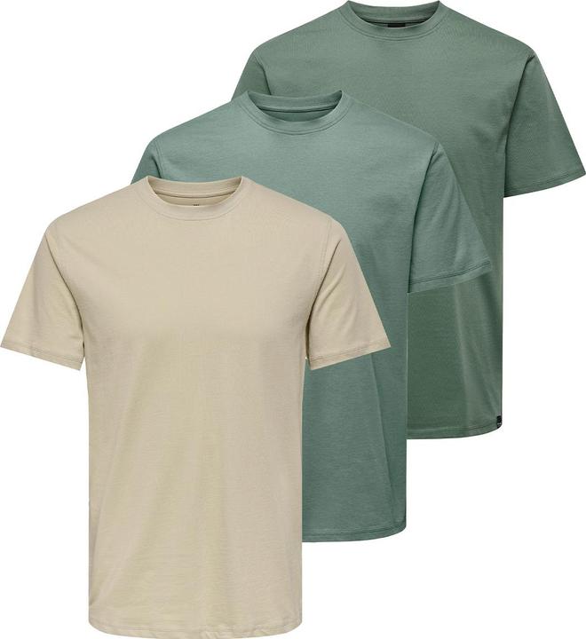 Dunkelgrün, Beige, Grün