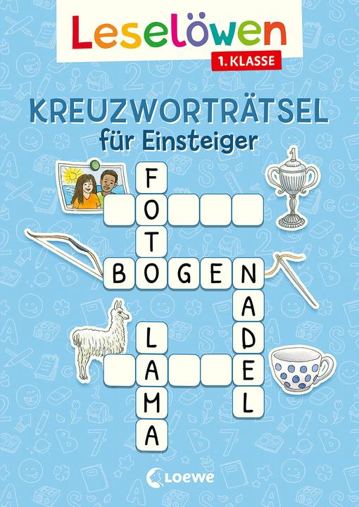 Produktbild Loewe Leselöwen Kreuzworträtsel für Einsteiger - 1. Klasse (Himmelblau) (Deutsch, Katrin Merle, Loewe Lernen und Rätseln, Loewe Erstlesebücher, 2023)