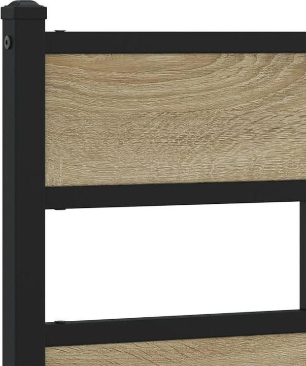 Image du produit VidaXL Lit métallique Lit sommier à lattes Cadre de lit double sans matelas 140x200cm (140 x 200)