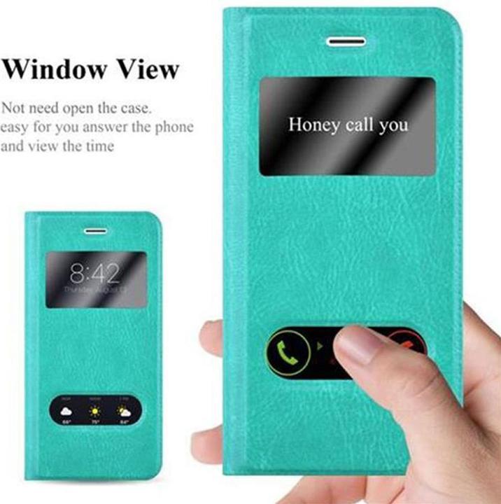 Actual product image Cadorabo Book with View double window cover (Apple iPhone 7 Plus, Apple iPhone 7s Plus, Apple iPhone 8 Plus)