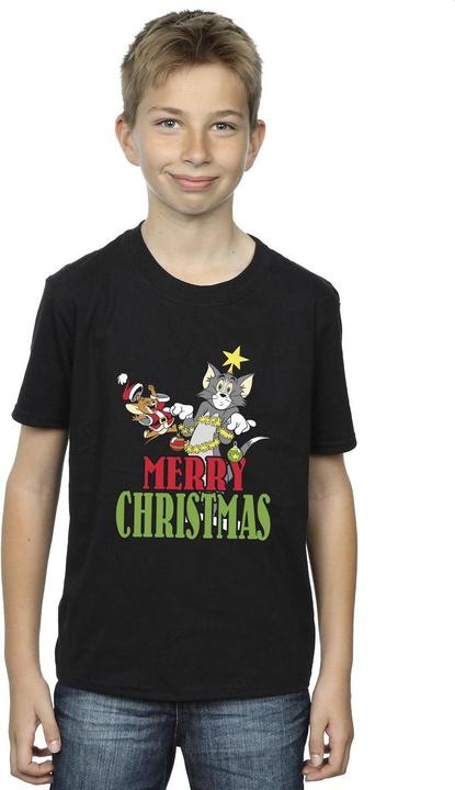 Immagine prodotto Tom & Jerry Merry Christmas Baubles Maglietta Ragazzi (152, 158)