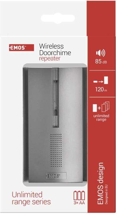 Image du produit Emos Sonnette supplémentaire pour P5760, P5763 (extension du signal), pour 3x AA