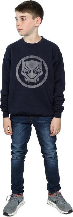 Actual product image Boys Black Panther Distressed Icon Sweatshirt (128)