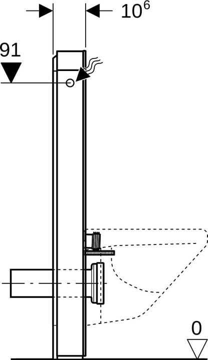 Produktbild Geberit WC-Sanitärmodul Monolith