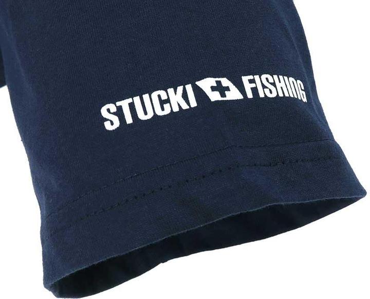 Produktbild Stucki Fishing Because Fanatics T-Shirt Blau (XL)