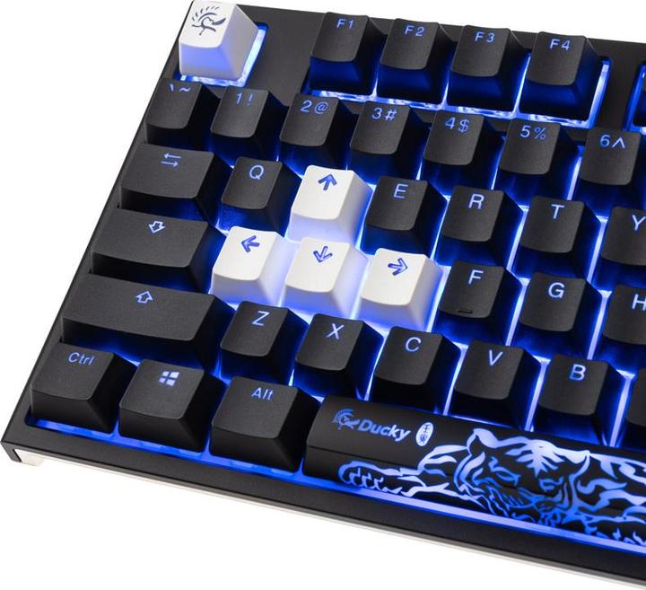Produktbild Ducky ONE 2 Backlit PBT Gaming Tastatur, MX-Blue, RGB LED - schwarz (US) (US, Kabelgebunden)