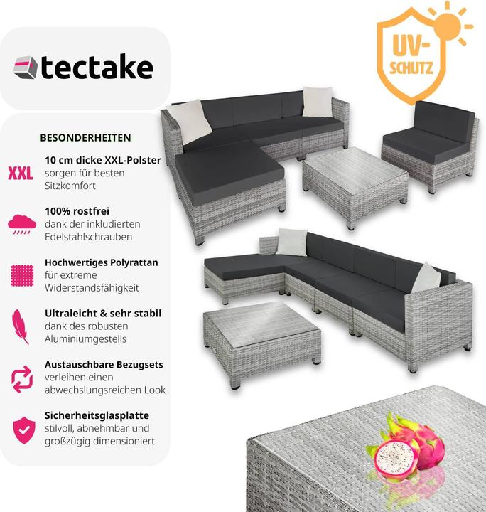 Produktbild tectake Rattan Lounge