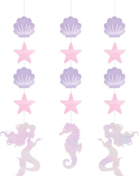 Image du produit Creative Party Décorations à suspendre Mermaid Sirène