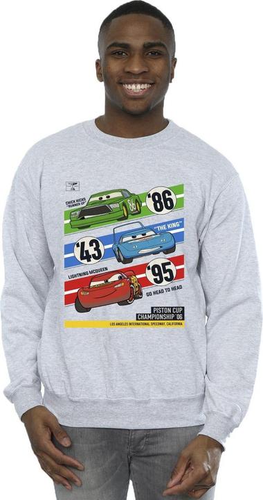 Actual product image Disney Mens Cars Piston Cup Champions Sweatshirt (S)