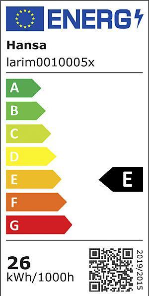 Energie-Label Hansa LED-Stehleuchte Larimar (4700 lm)