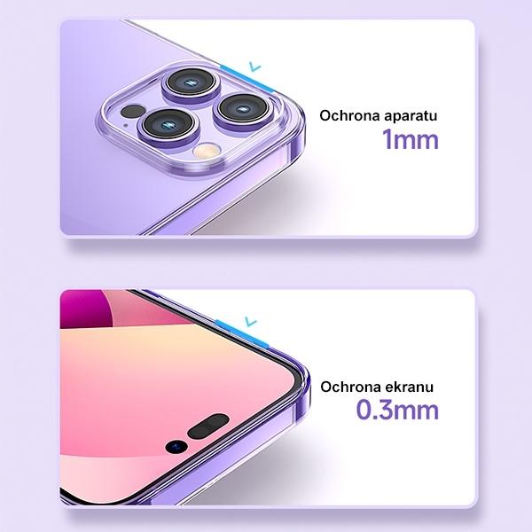 Actual product image Usams Transparent protective cover - iPhone 14 Plus (Apple iPhone 14 Plus)