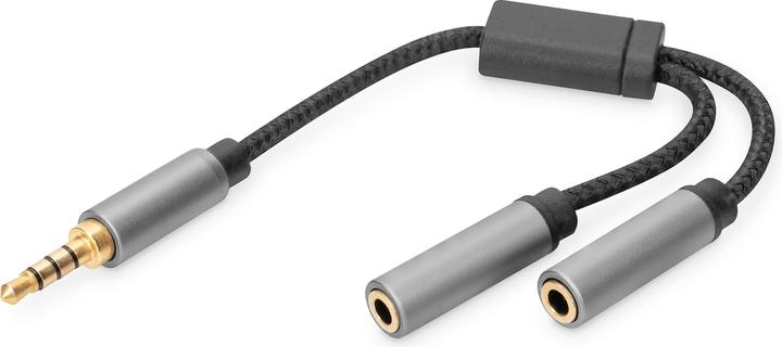 Image du produit Digitus Splitter audio, jack 3,5 mm vers 2x 3,5 mm femelle (0.20 m)