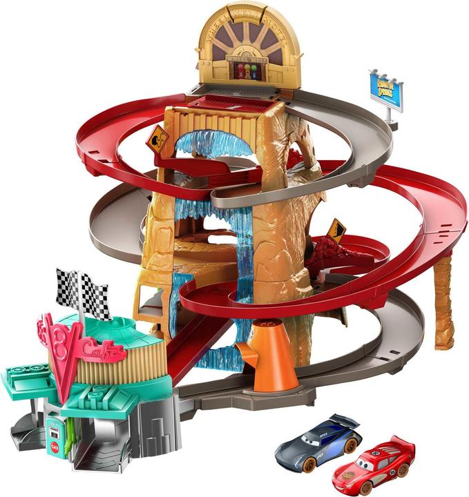 Actual product image Disney Cars Radiator Springs Mountain Race Playset