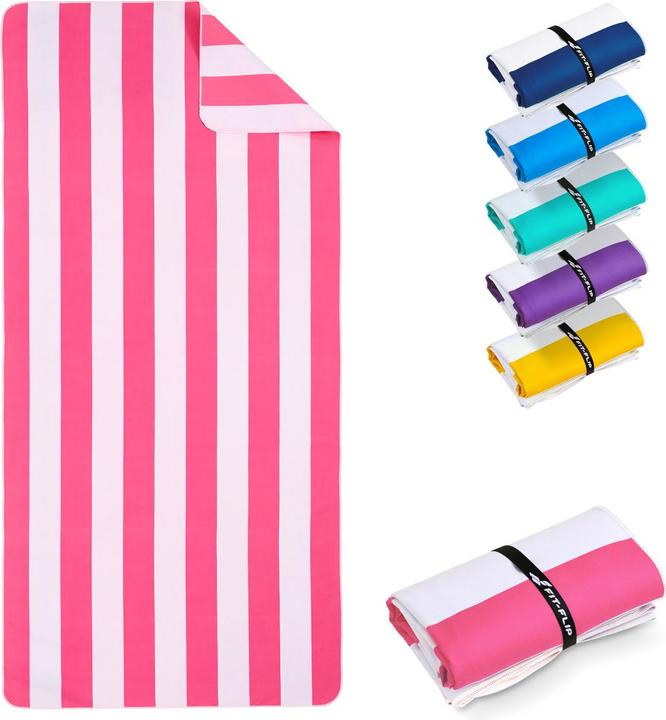 Produktbild Fit-Flip Strandtuch XXL Mikrofaser schnelltrocknendes Badetuch 200x90cm (200 x 90 cm)