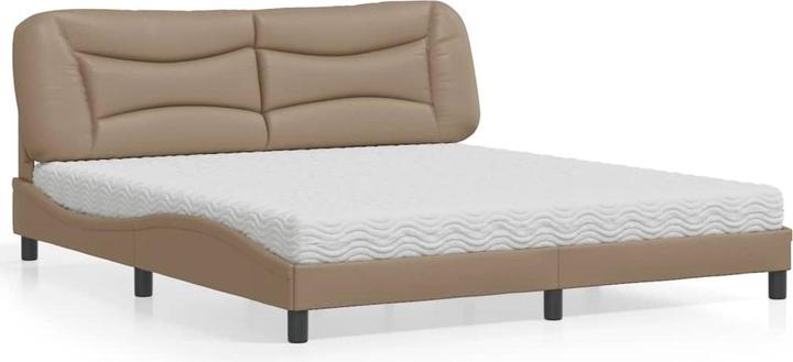 Immagine prodotto VidaXL Letto Letto imbottito Letto matrimoniale Letto in ecopelle con materasso 180x200cm (180 x 200 cm)