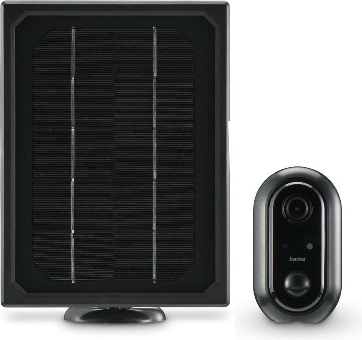 Immagine prodotto Hama Telecamera di sorveglianza, telecamera WLAN da esterno, batteria ricaricabile, solare (1920 x 1080 Pixels)