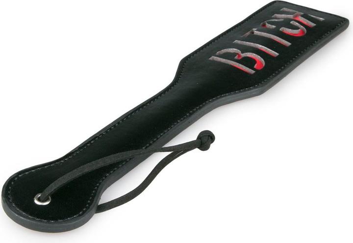 Actual product image Fetish Collection Zwarte Leren Paddle Bitch