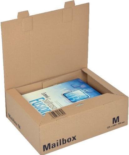 Actual product image Colompac Shipping box Mailbox Type designation: M Inner dimensions: 32.5 x 10.5 x 24 cm (W x H x (11 x 25.5 cm, 32.5 x 24 x 10.5 cm, 1 x)