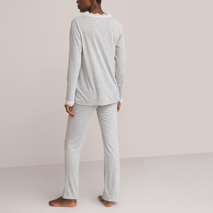 Produktbild La Redoute Collections Pyjama mit Spitze (42)