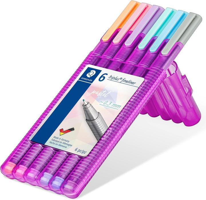 Immagine prodotto Staedtler fineliner triplus 334 fineliner triangolare (6 colori, 6 x)