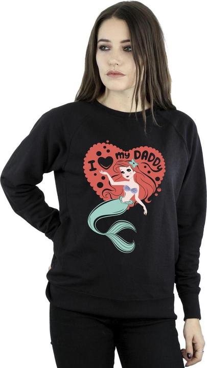Actual product image Disney Womens/Ladies The Little Mermaid Love Daddy Sweatshirt (L)