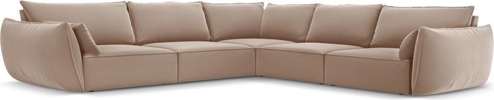 Actual product image Micadoni Velvet Symmetrical Corner Sofa, "Kaelle", 7 Seats, 286x286x85Made in Europe (Corner sofa)
